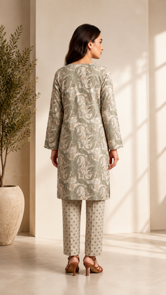 Sage Paisley 2 Piece Lawn Suit (Unstitched)