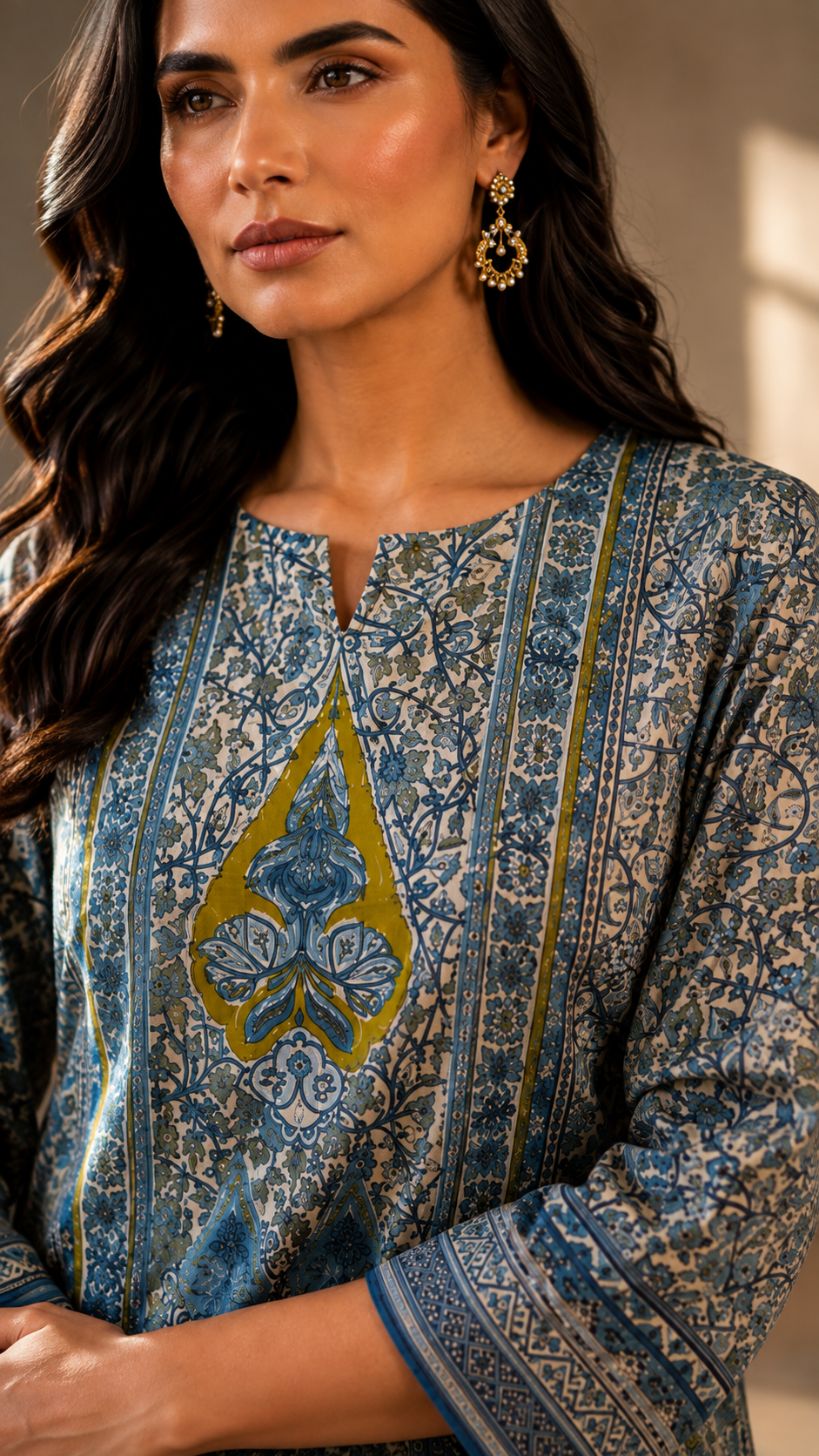 Slate Mosaic 2 Piece  Lawn Suit (Unstitched)