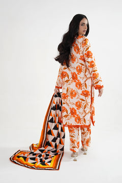 Narangi Gul Khaddar Suit