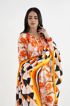 Narangi Gul Khaddar Suit