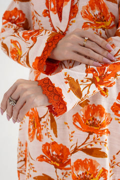 Narangi Gul Khaddar Suit