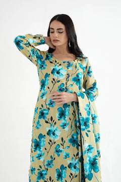 Neel Gul Khaddar Suit