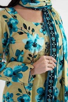 Neel Gul Khaddar Suit