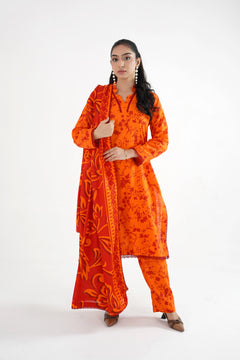 Kesariya Khaddar Suit