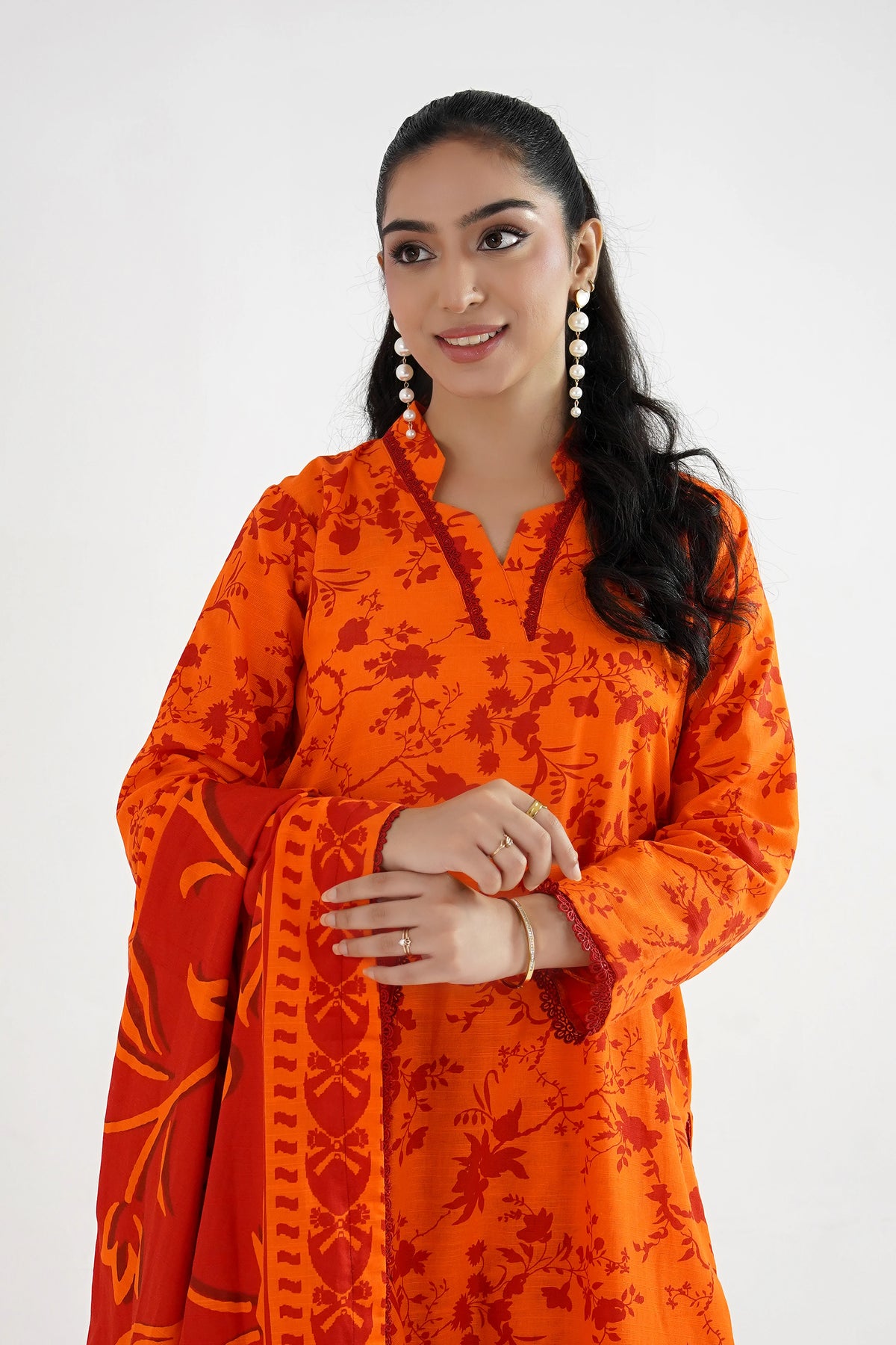 Kesariya Khaddar Suit