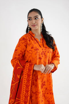 Kesariya Khaddar Suit