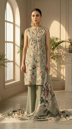 Romantic Rose 3 Piece Lawn [Unstitched]