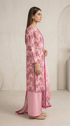 Ethnic Floral Fusion 3 Piece Lawn [Unstitched]