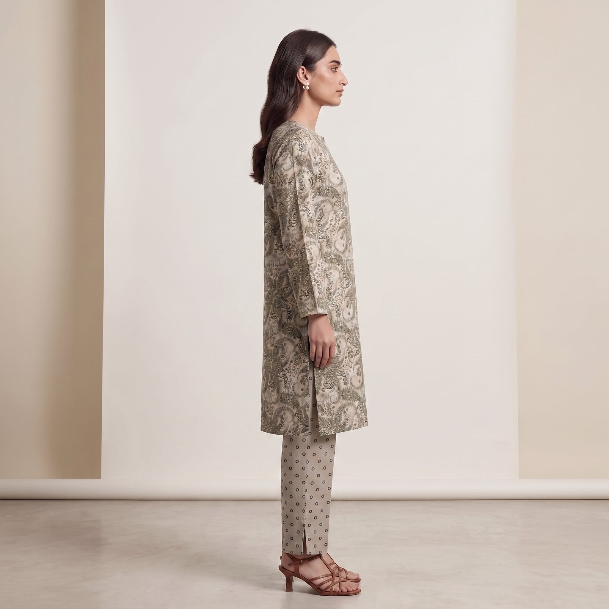 Sage Paisley 2 Piece Lawn Suit (Unstitched)