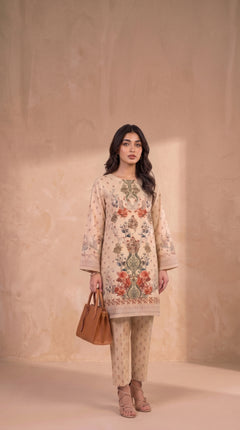 Terracotta Blossom 2 Piece Lawn Suit (Unstitched)