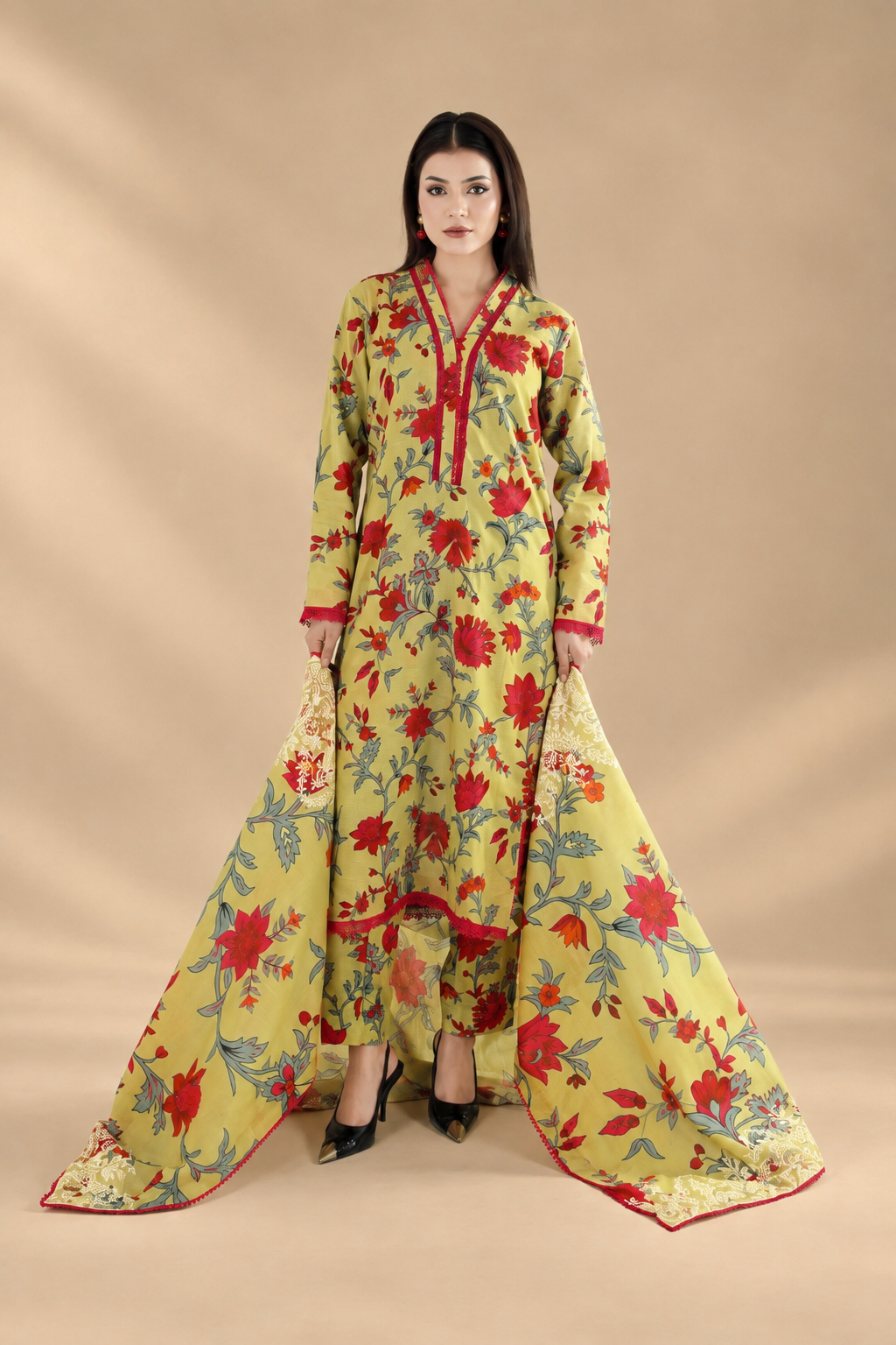 Gulrang Khaddar Suit