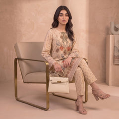 Terracotta Blossom 2 Piece Lawn Suit (Unstitched)