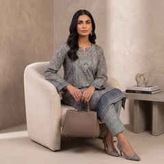 Slate Mosaic 2 Piece  Lawn Suit (Unstitched)