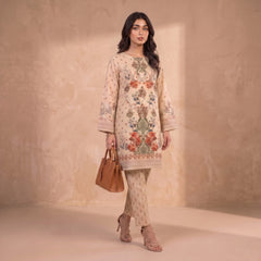 Terracotta Blossom 2 Piece Lawn Suit (Unstitched)