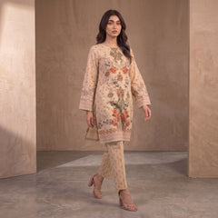 Terracotta Blossom 2 Piece Lawn Suit (Unstitched)