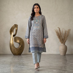 Slate Mosaic 2 Piece  Lawn Suit (Unstitched)