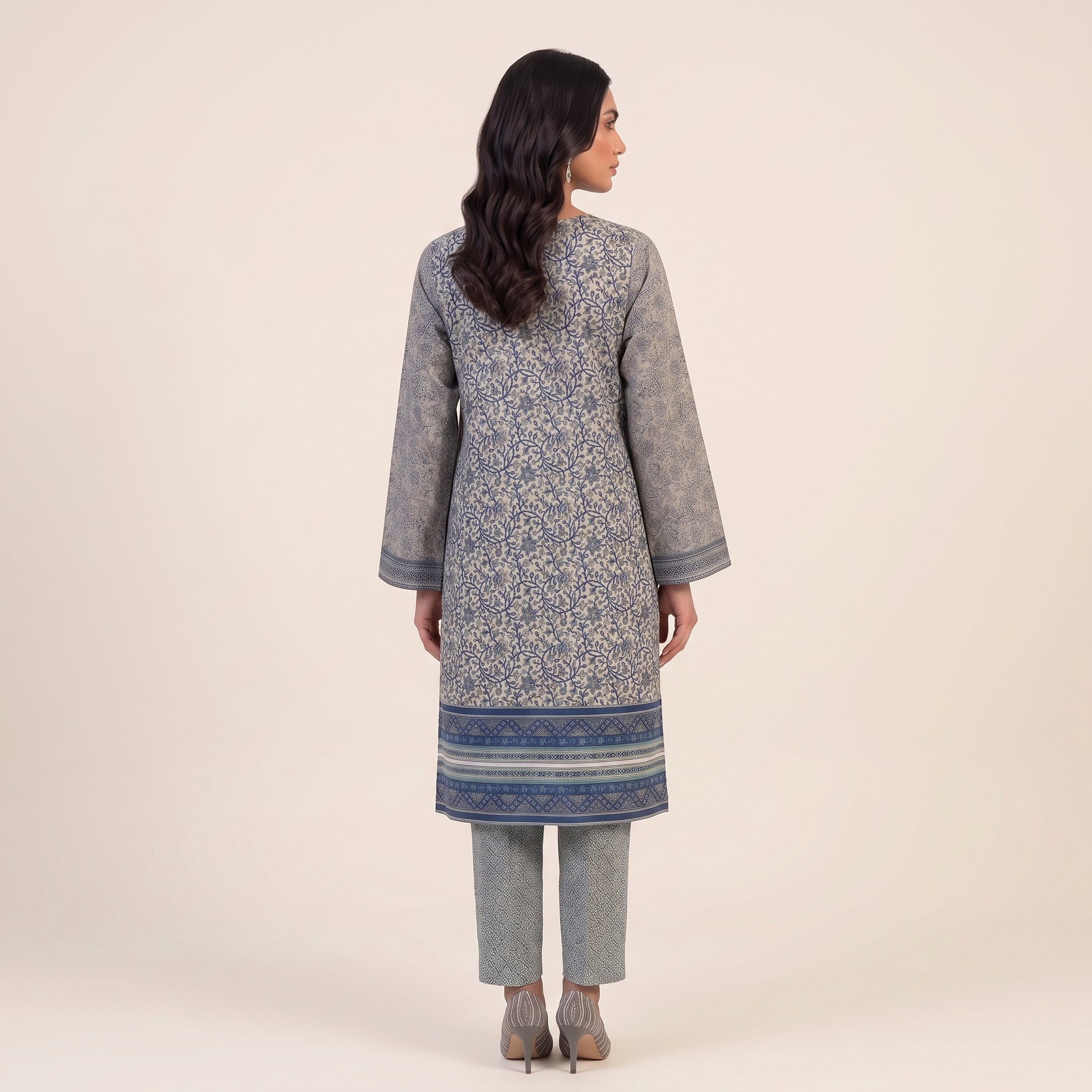 Slate Mosaic 2 Piece  Lawn Suit (Unstitched)