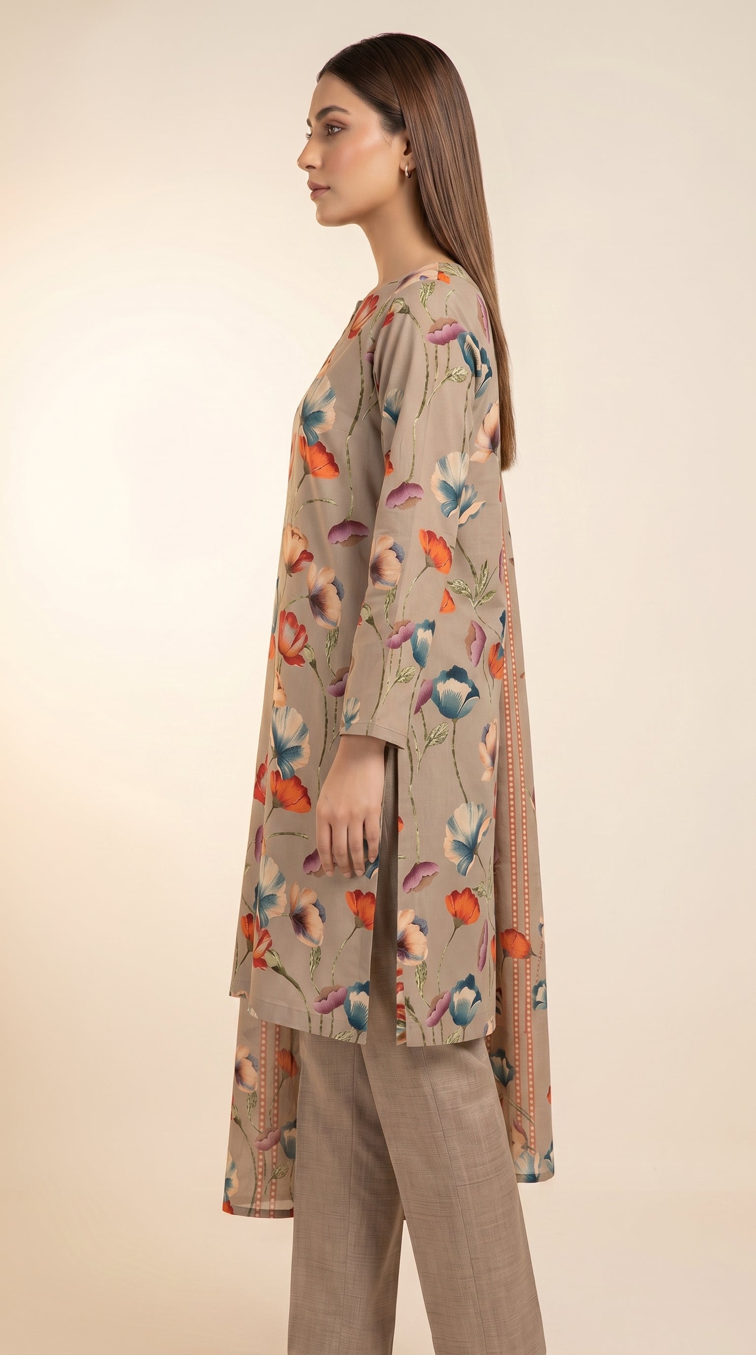 Royal Vine Trellis 3 Piece Lawn Suit (Unstitched)