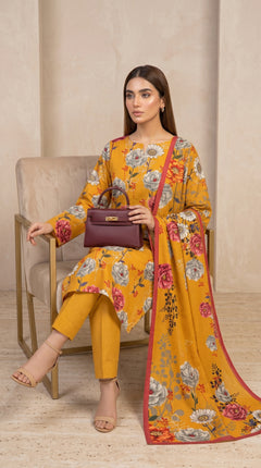 Mustard Muse 3 Piece Lawn Suit (Unstitched)
