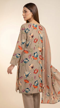 Royal Vine Trellis 3 Piece Lawn Suit (Unstitched)