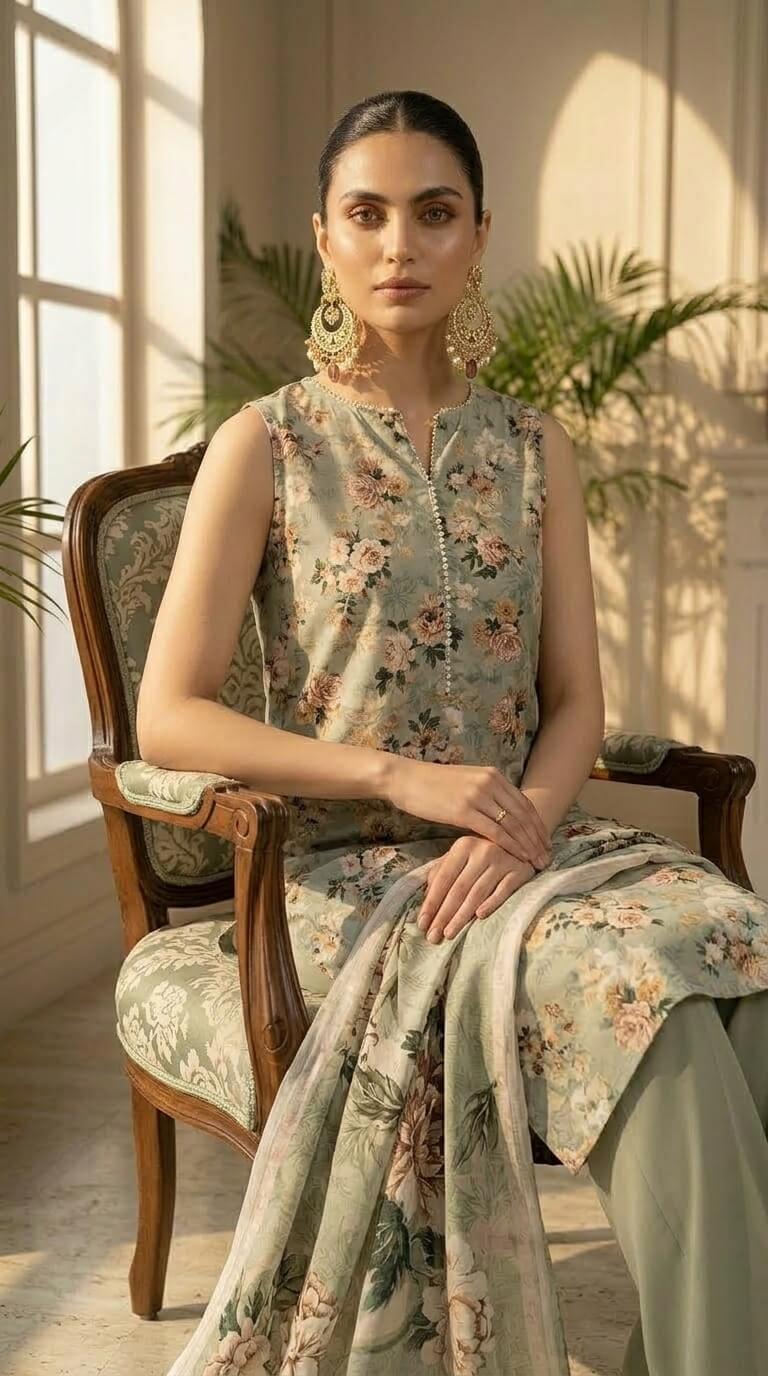 Romantic Rose 3 Piece Lawn [Unstitched]