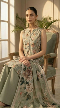 Romantic Rose 3 Piece Lawn [Unstitched]