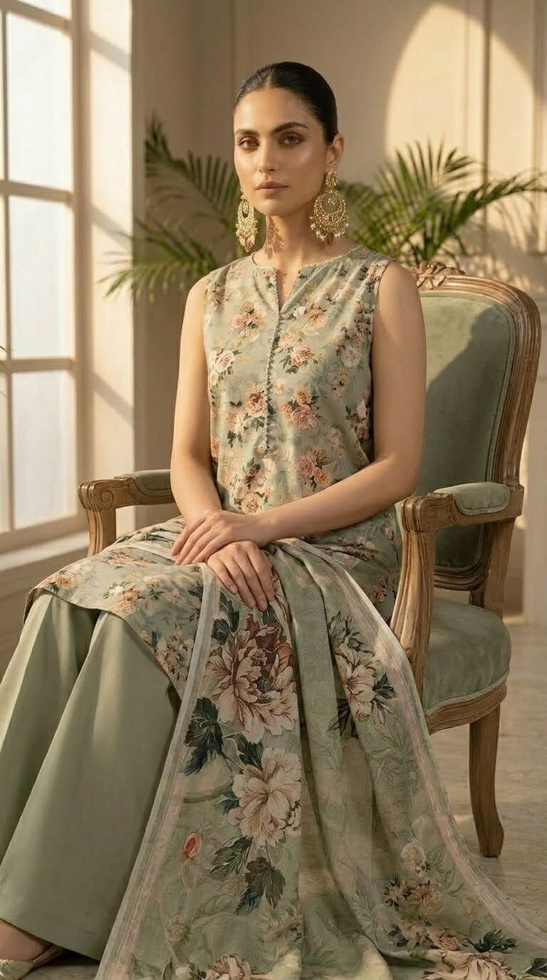 Romantic Rose 3 Piece Lawn [Unstitched]