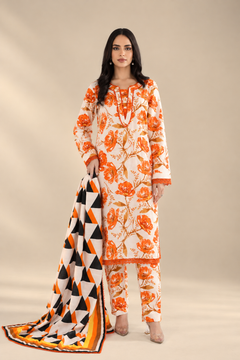 Narangi Gul Khaddar Suit